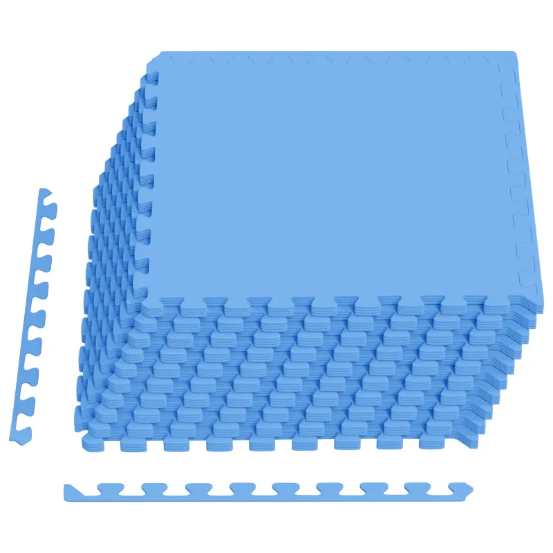 Baseino grindų kilimas 40 pcs Mėlyna 14,4 m² EVA puta