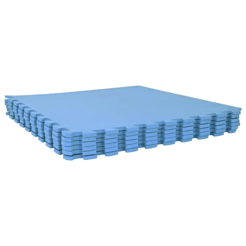 Baseino grindų kilimas 40 pcs Mėlyna 14,4 m² EVA puta