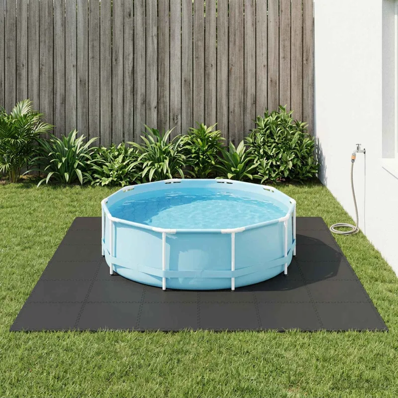 Baseino grindų kilimas 50 pcs Juoda 18 m² EVA puta