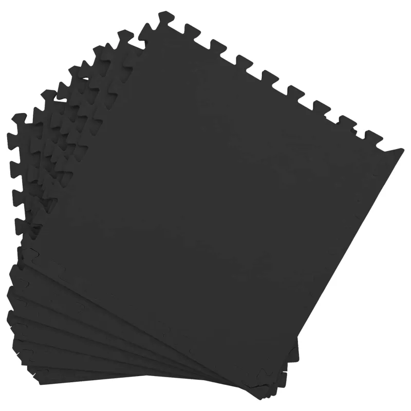 Baseino grindų kilimas 50 pcs Juoda 18 m² EVA puta