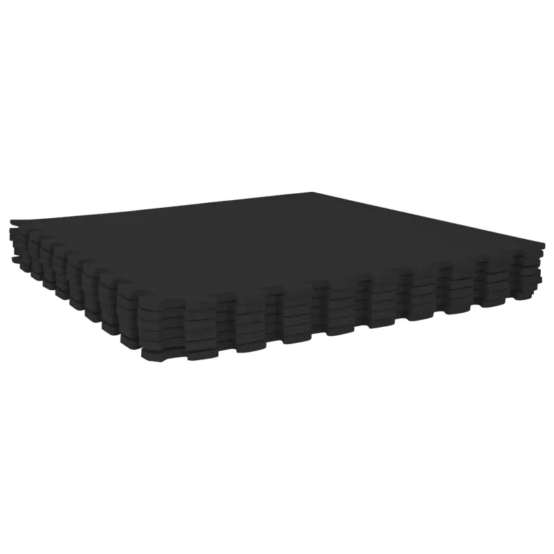 Baseino grindų kilimas 50 pcs Juoda 18 m² EVA puta