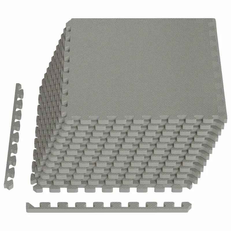 Baseino grindų kilimas 12 pcs Pilka 4,32 m² EVA puta