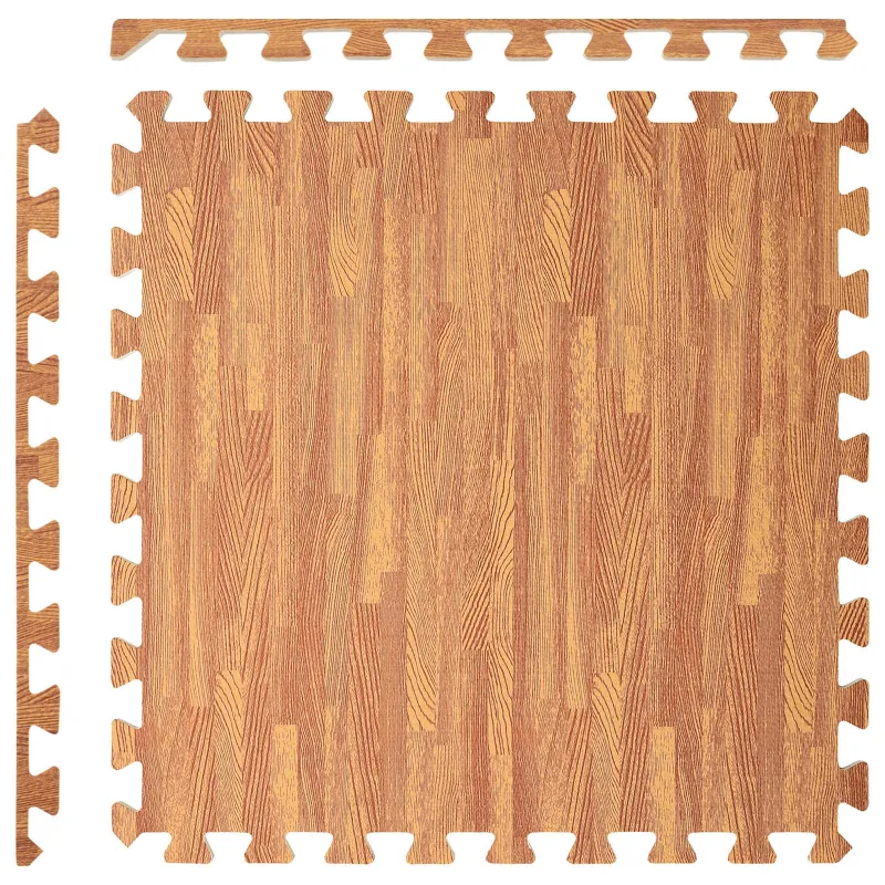 Baseino grindų kilimas 12 pcs Medis 4,32 m² EVA puta