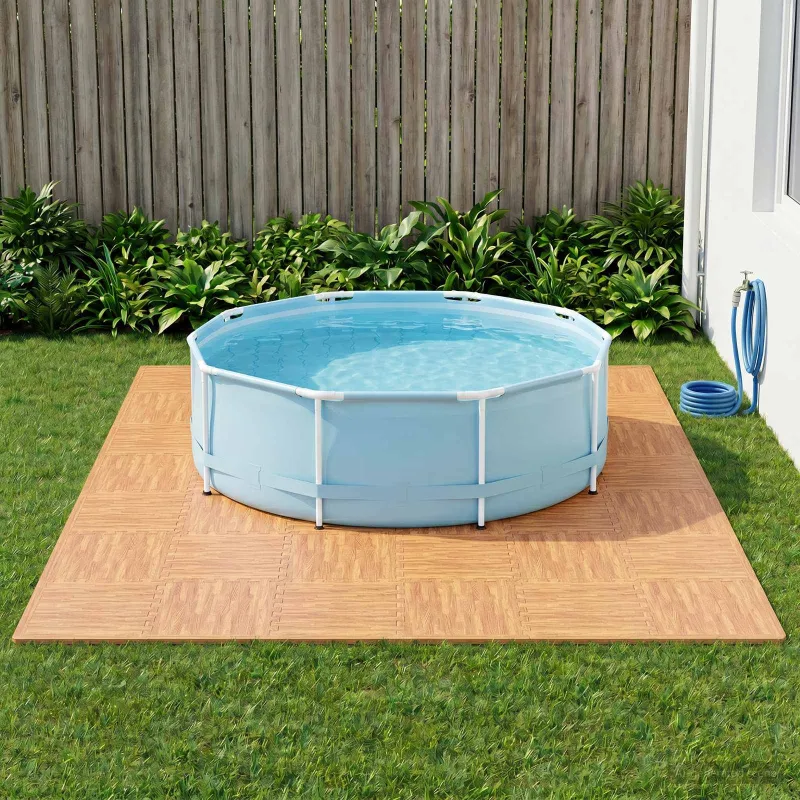 Baseino grindų kilimas 24 pcs Medis 8,64 m² EVA puta