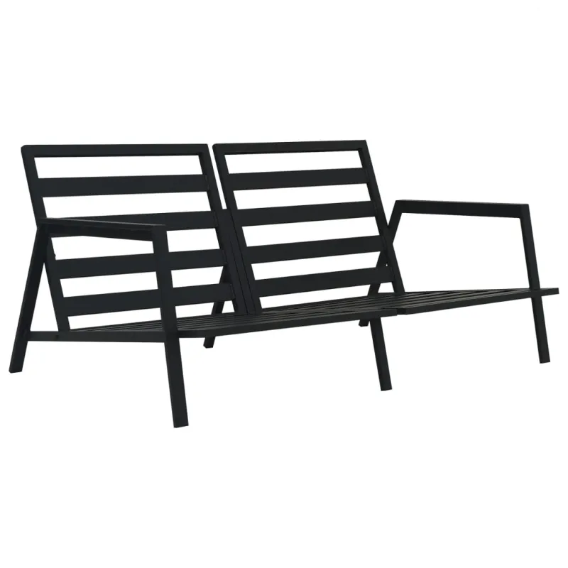 Lepoakomplekti, 5 osaa, harmaa, alumiiniini
