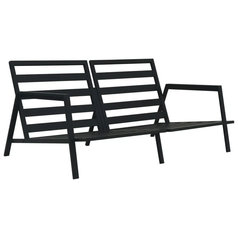 Lepoakomplekti, 5 osaa, harmaa, alumiiniini