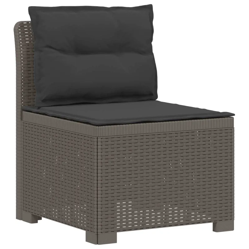 5-vietė sodo sofa su pagalvėlėmis Rataninio išvaizdos PP