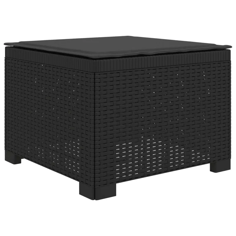 4 Vietų Sodo Sofa su Pagalvėlėmis Ratanų Imitacija PP Antracito