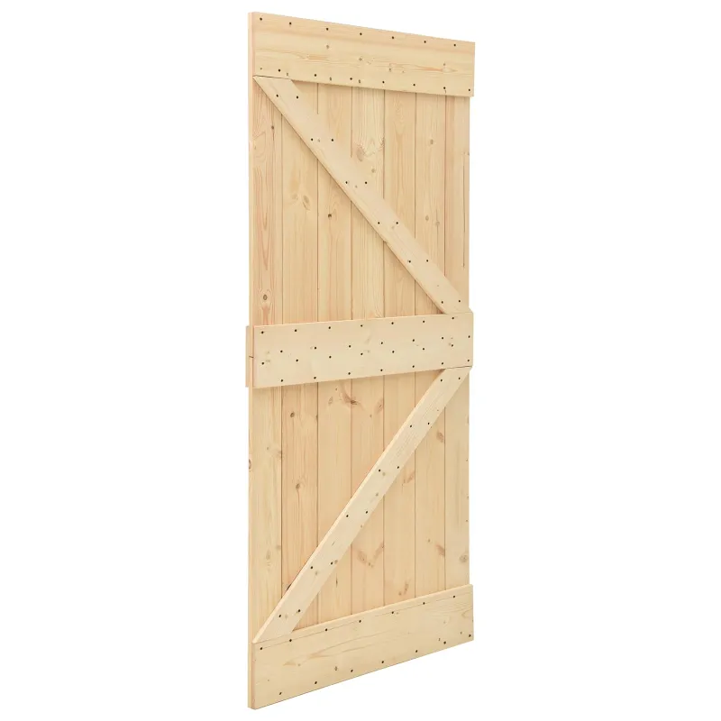 Slankios durys NARVIK 80 x 210 cm (152,5 cm) Natūrali ir juoda