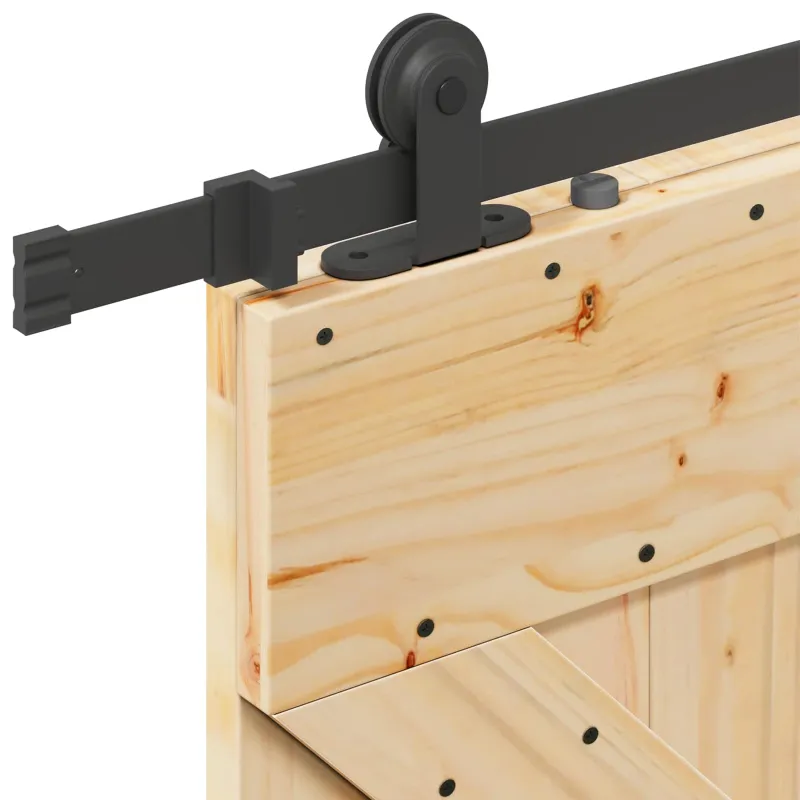 Slankios durys NARVIK 80 x 210 cm (152,5 cm) Natūrali ir juoda