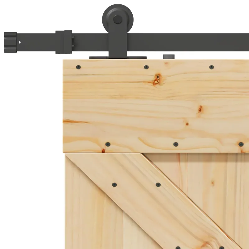 Slankios durys NARVIK 80 x 210 cm (152,5 cm) Natūrali ir juoda