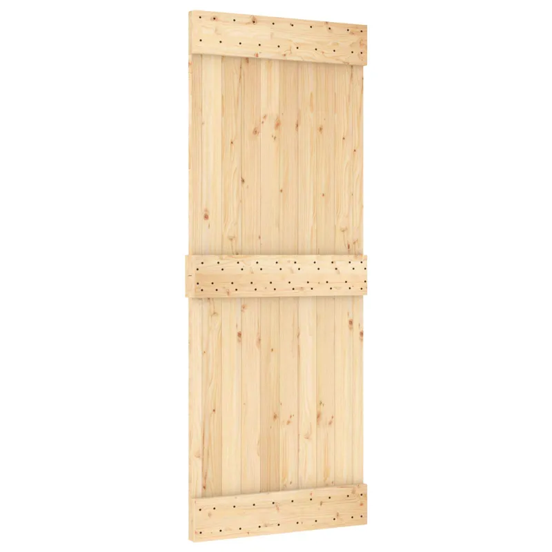 Slankios durys NARVIK 80 x 210 cm (213,5 cm) Natūrali ir juoda
