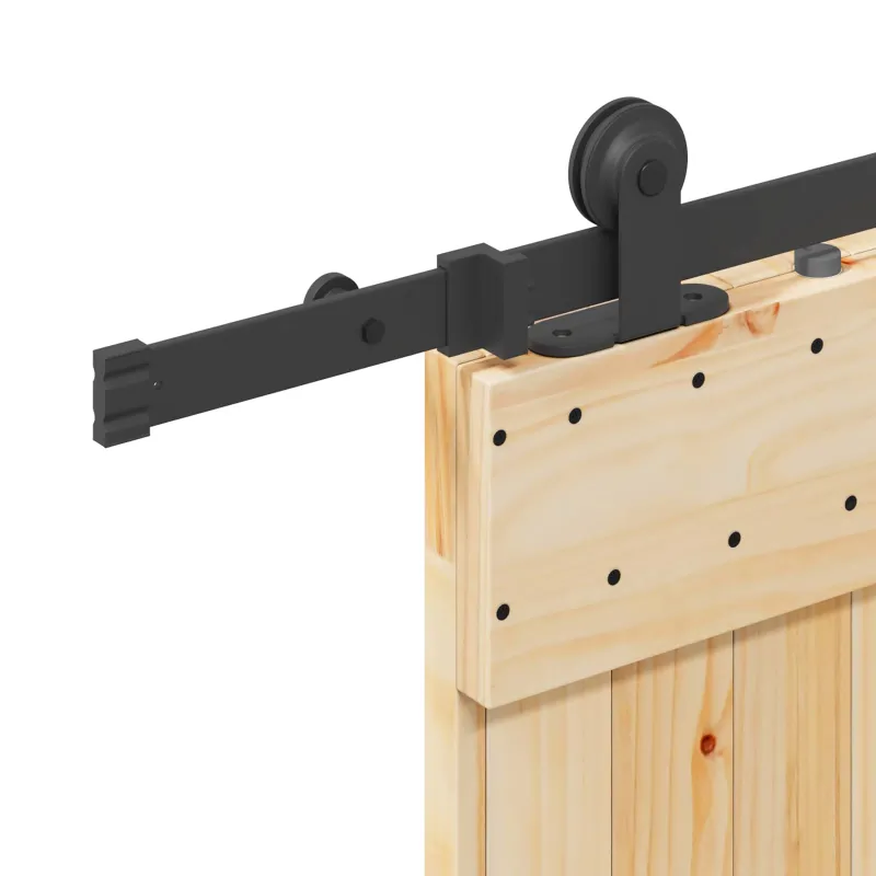 Slankios durys NARVIK 80 x 210 cm (213,5 cm) Natūrali ir juoda