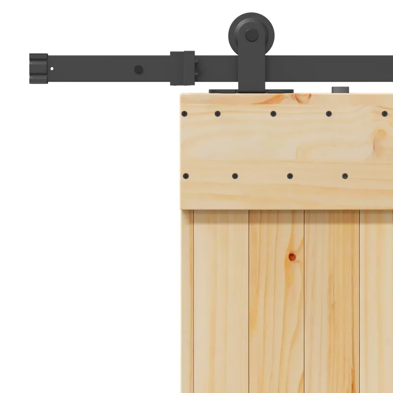 Slankios durys NARVIK 80 x 210 cm (213,5 cm) Natūrali ir juoda