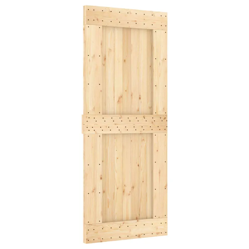 Slankios durys NARVIK 85 x 210 cm (213,5 cm) Natūrali ir juoda