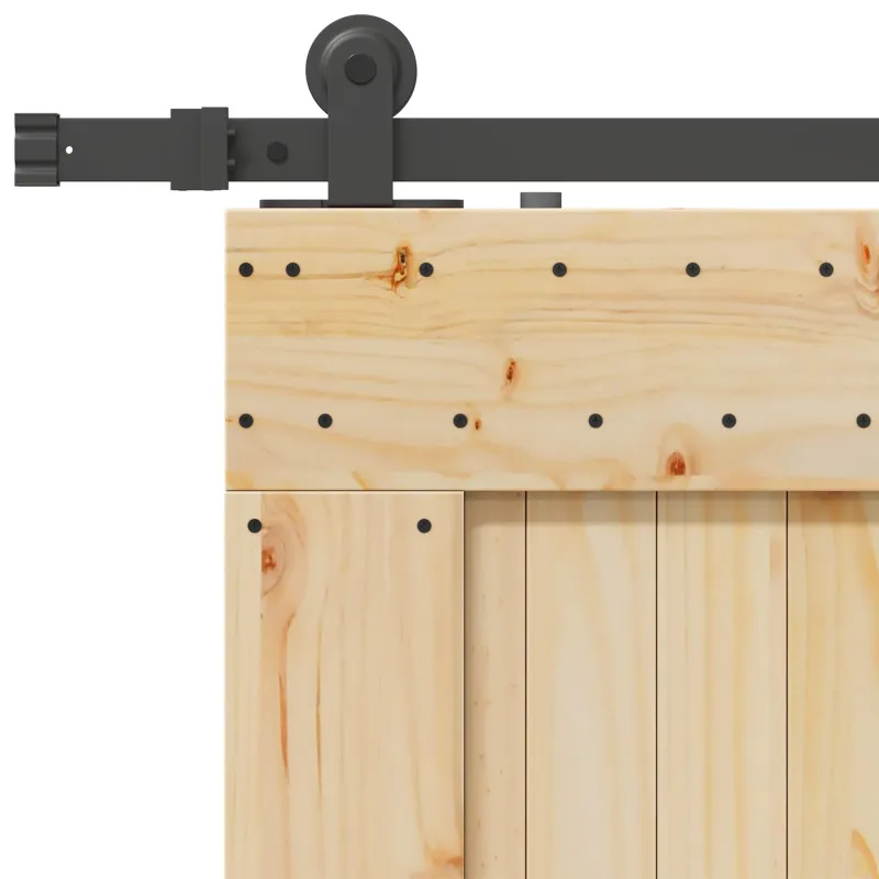 Slankios durys NARVIK 85 x 210 cm (213,5 cm) Natūrali ir juoda