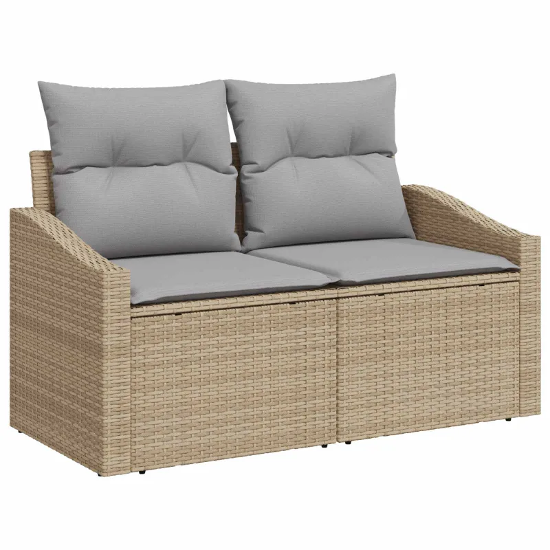 Sofos komplektas 7 pcs Bežinė ir šviesiai pilka