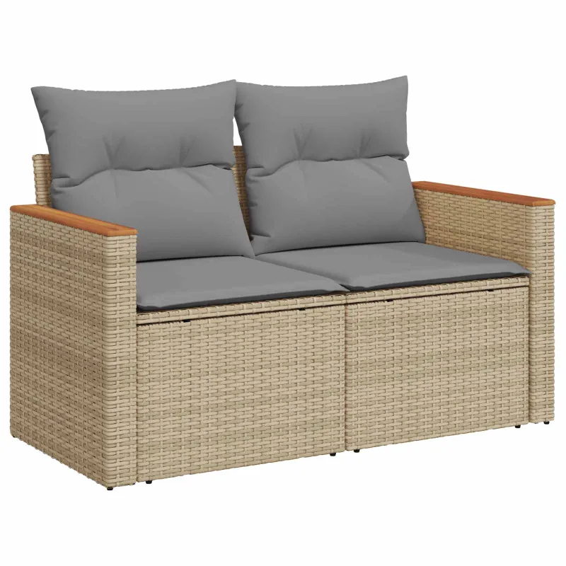 Sofos komplektas 7 pcs Bežinė ir šviesiai pilka