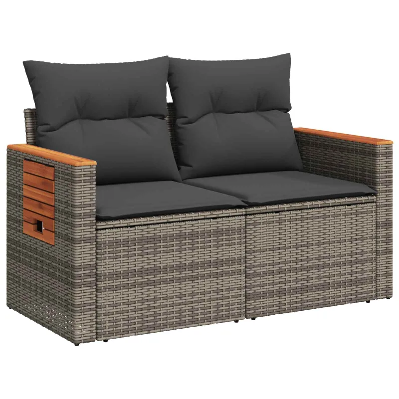 Sofos komplektas 7 pcs Pilka ir tamsiai pilka