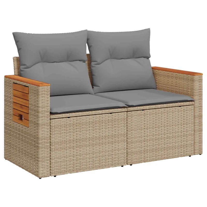 Sofos komplektas 7 pcs Bežinė ir šviesiai pilka