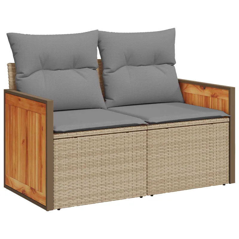 Sofos komplektas 7 pcs Bežinė ir šviesiai pilka