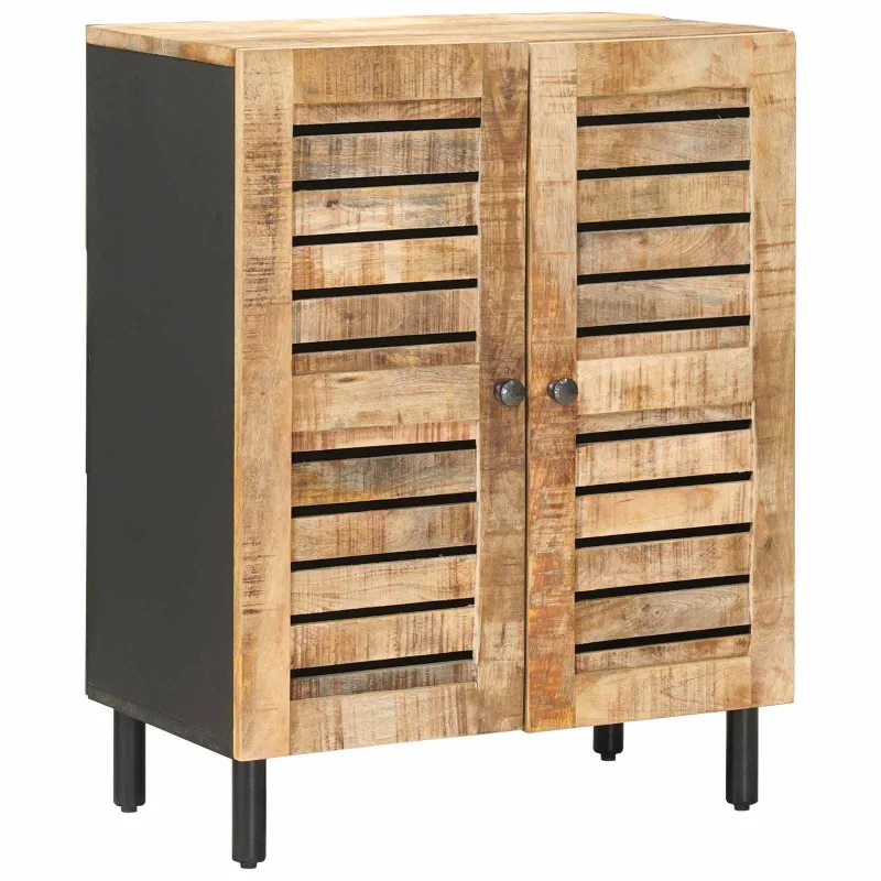 Saugojimo spintos 60 x 33 x 75 cm Kietas mango medis Natūrali