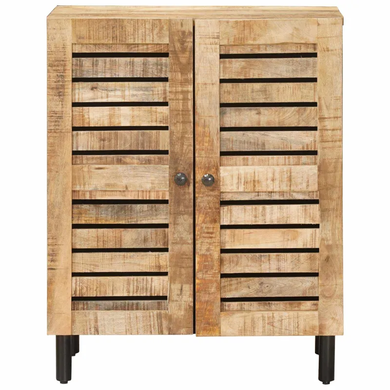 Saugojimo spintos 60 x 33 x 75 cm Kietas mango medis Natūrali