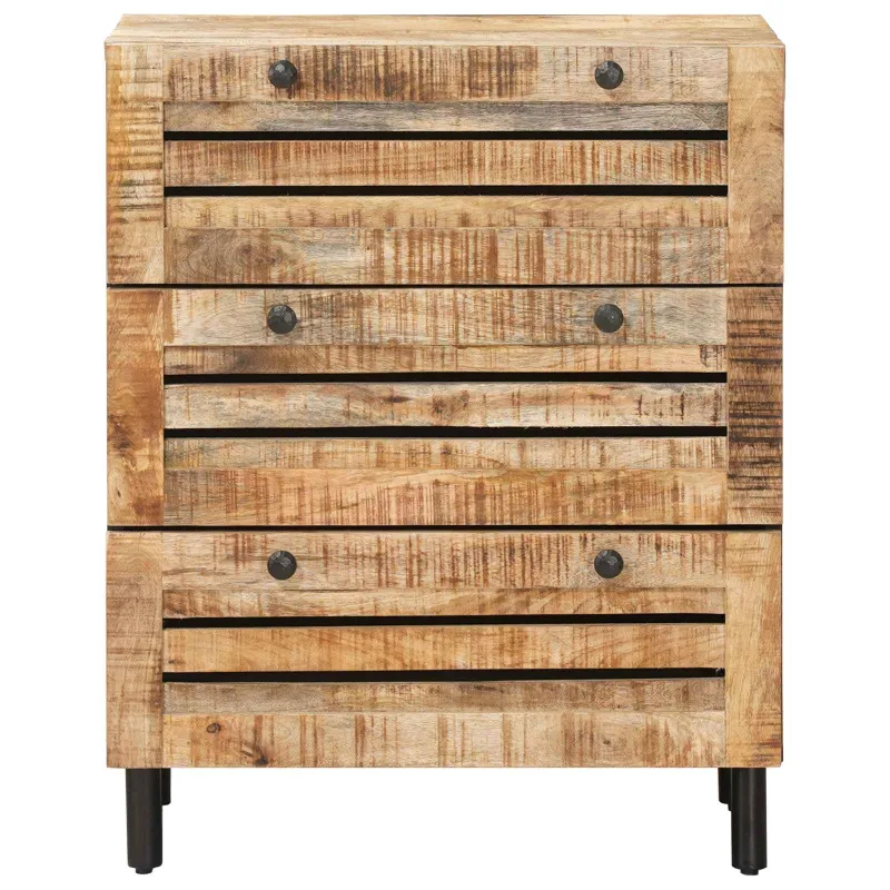 Saugojimo spintos 60 x 33 x 75 cm Kietas mango medis Natūrali