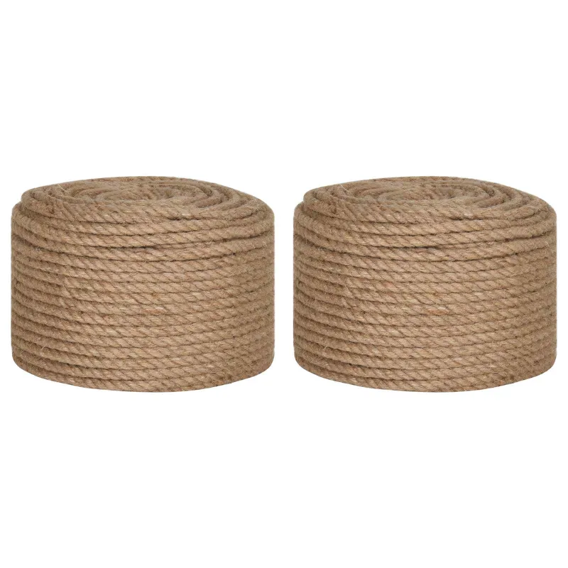 Juto virvė 2 pcs 2 mm 100 m Natūrali 100% Tossa jutas