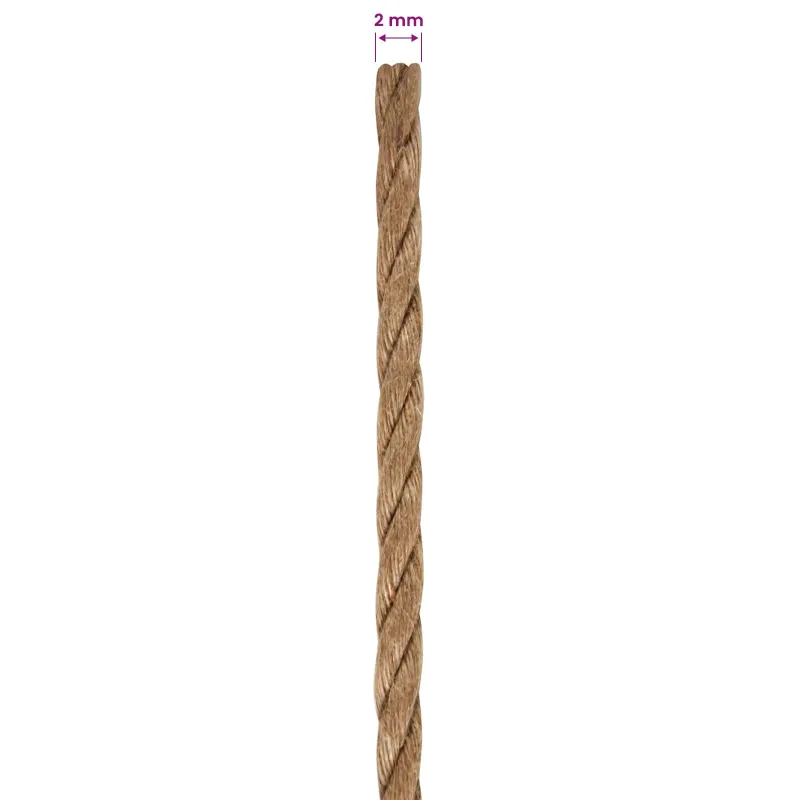 Juto virvė 2 pcs 2 mm 100 m Natūrali 100% Tossa jutas