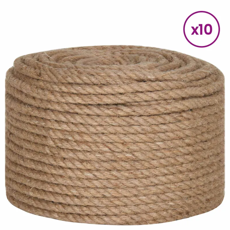 Juto virvė 10 pcs 2 mm Natūrali 100% Tossa jutas