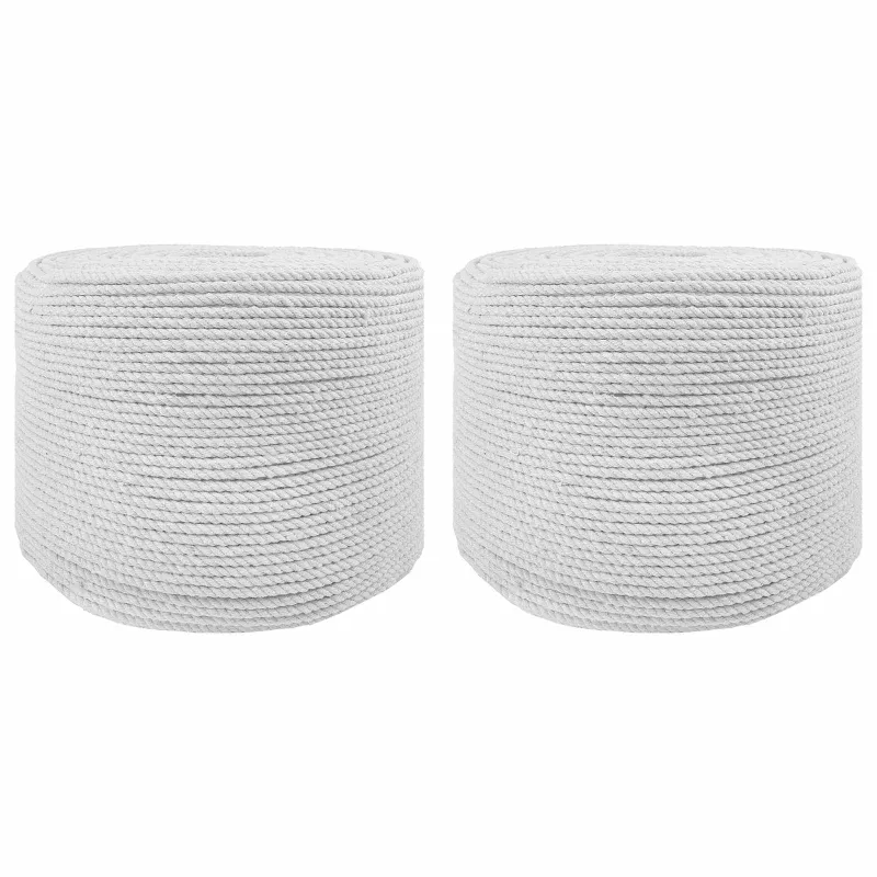 Virvė 2 pcs Balta Medvilnė