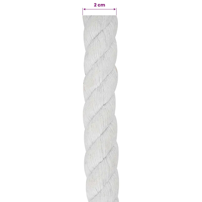 Virvė Balta 2 x 2 x 2500 cm Medvilnė