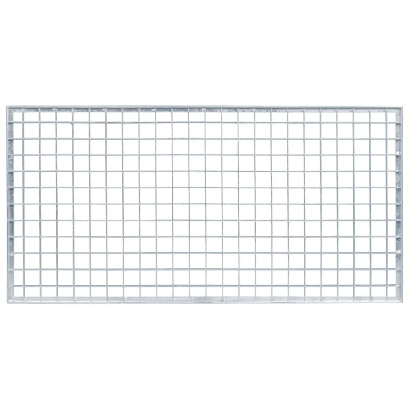 Grotelės Sidabro 80 x 40 x 2 cm Karštojo cinkavimo plienas