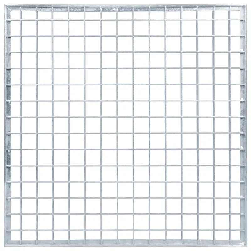 Grotelės Sidabro 50 x 50 x 2 cm Karštojo cinkavimo plienas