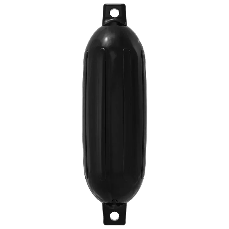 Valčių fenderiai 2 vnt. Ø 11 x 40 cm Juoda PVC