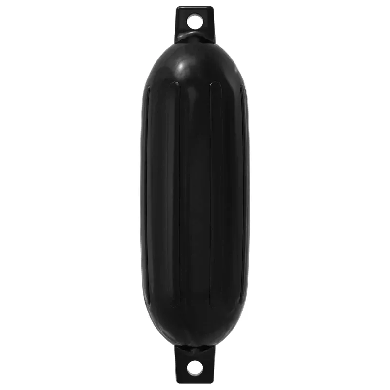 Valčių fenderiai 2 vnt. Ø 14 x 50 cm Juoda PVC
