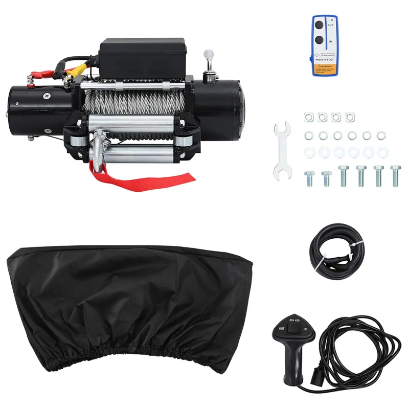 Elektrinis winchas PVC Juoda