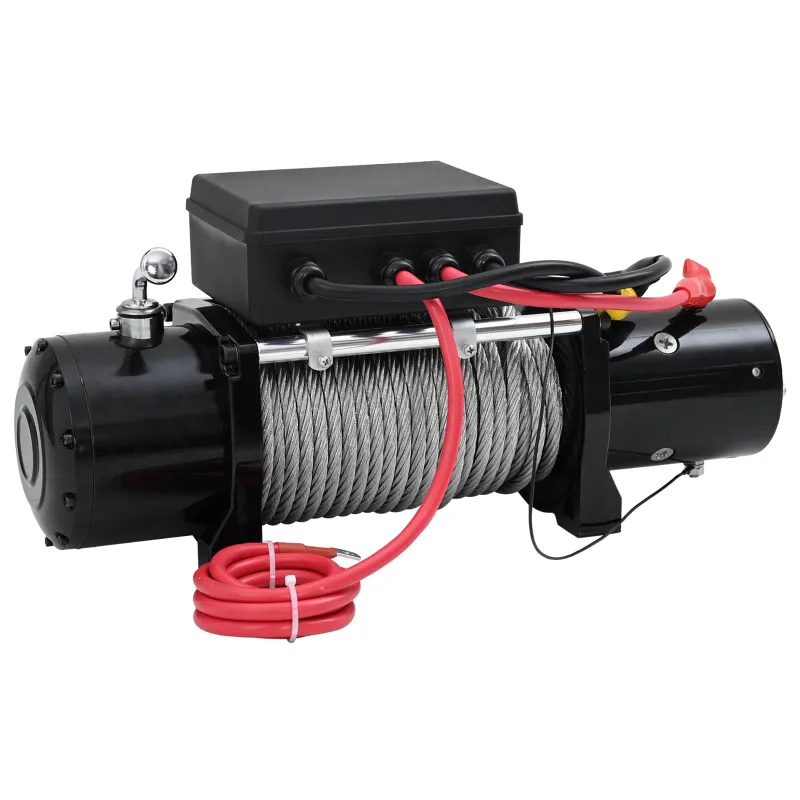 Elektrinis winchas PVC Juoda