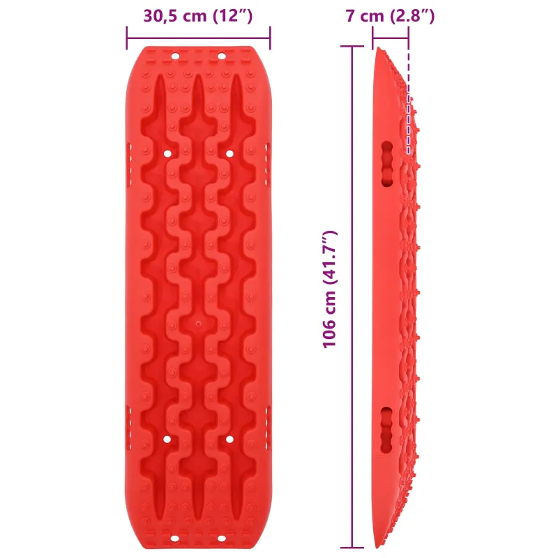 Traukos lenta 2 pcs Raudona 106 x 30,5 x 7 cm