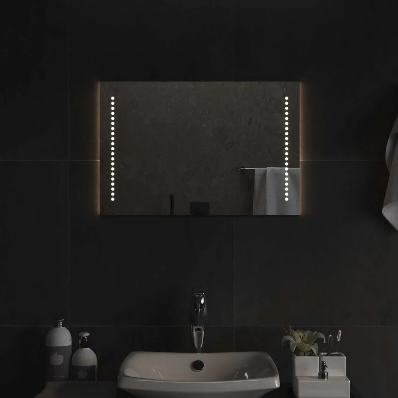 LED vonios veidrodis Skaidrus 60 x 40 cm grūdintas stiklas