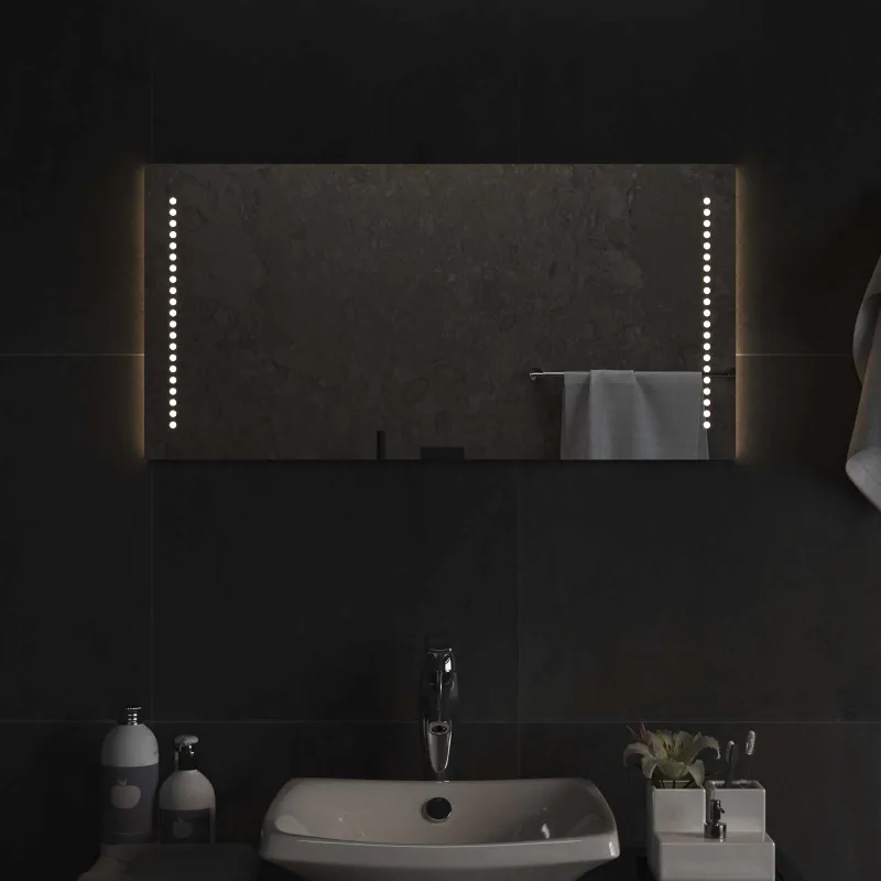 LED vonios veidrodis Skaidrus 80 x 40 cm grūdintas stiklas