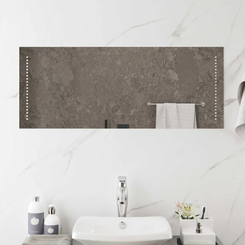 LED vonios veidrodis Skaidrus 100 x 40 cm grūdintas stiklas