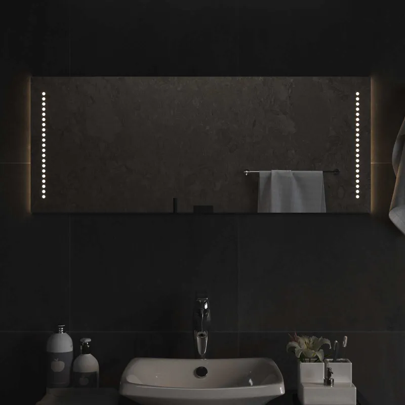 LED vonios veidrodis Skaidrus 100 x 40 cm grūdintas stiklas