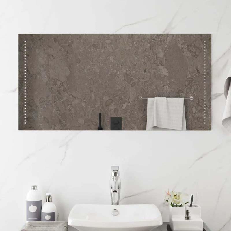 LED vonios veidrodis Skaidrus 100 x 50 cm grūdintas stiklas