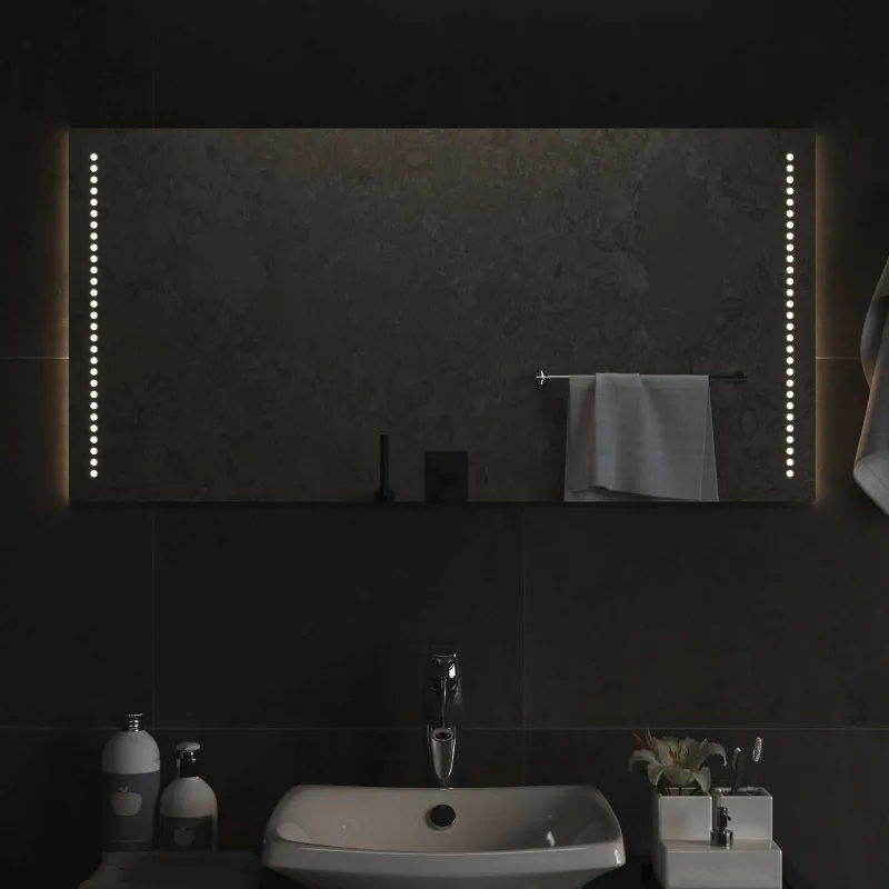 LED vonios veidrodis Skaidrus 100 x 50 cm grūdintas stiklas