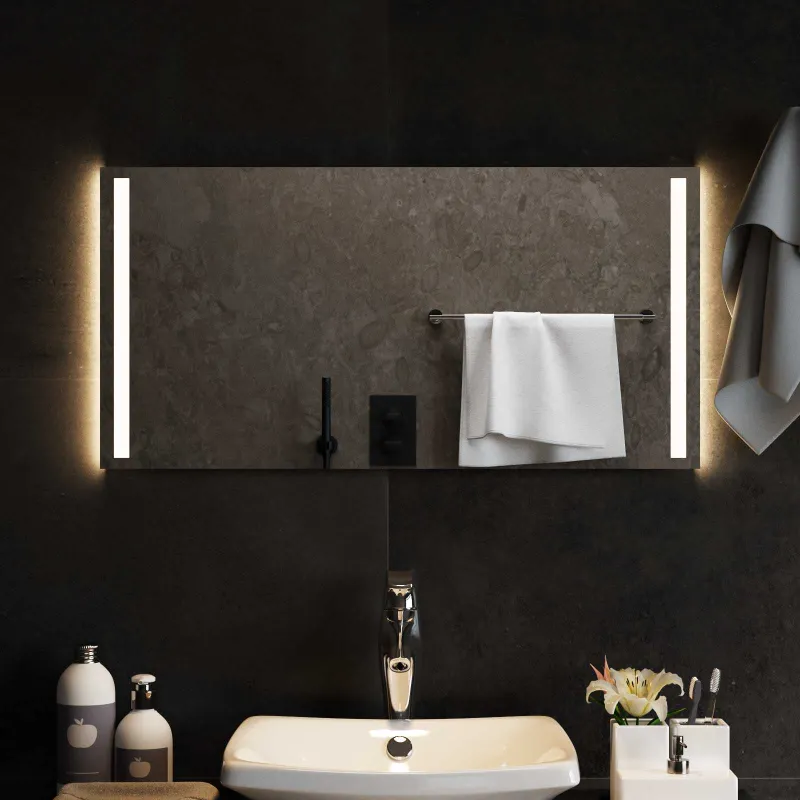 LED vonios veidrodis Skaidrus 80 x 40 cm grūdintas stiklas