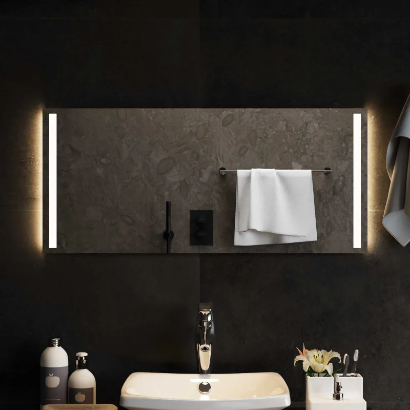 LED vonios veidrodis Skaidrus 90 x 40 cm grūdintas stiklas