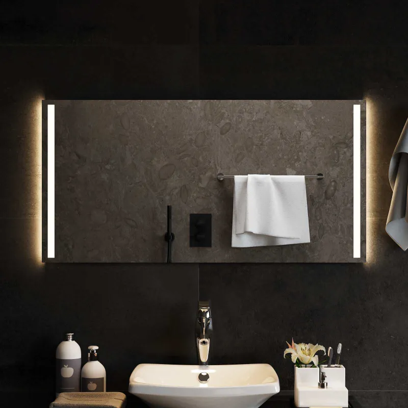 LED vonios veidrodis Skaidrus 100 x 50 cm grūdintas stiklas