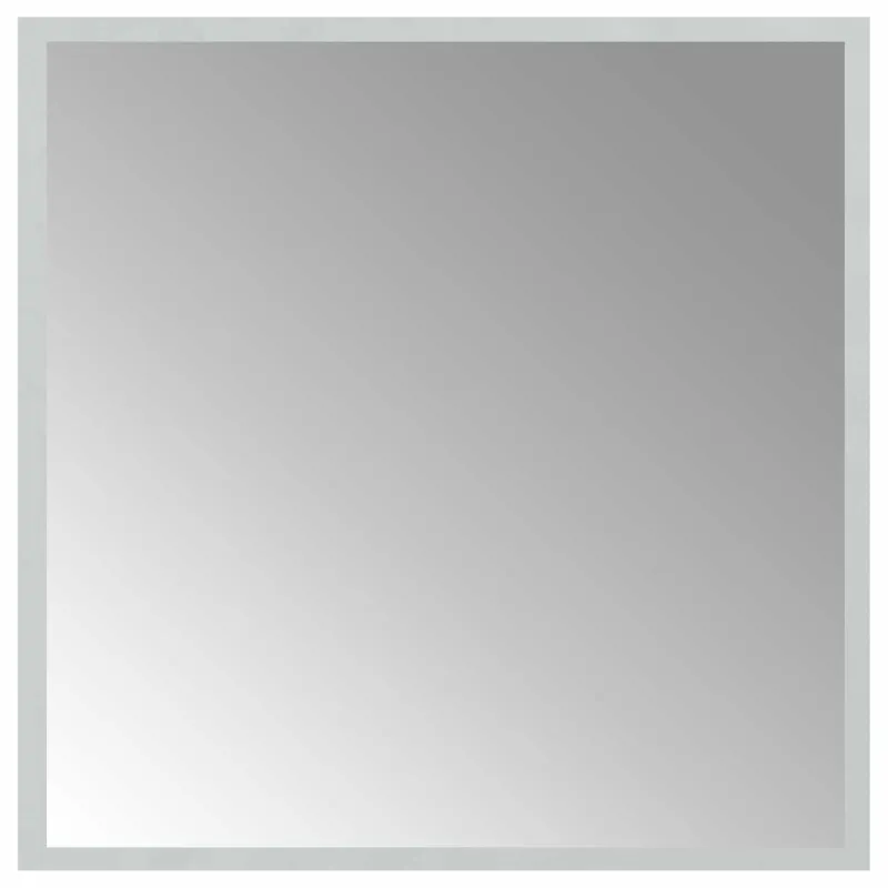 LED vonios veidrodis Skaidrus 50 x 50 cm grūdintas stiklas